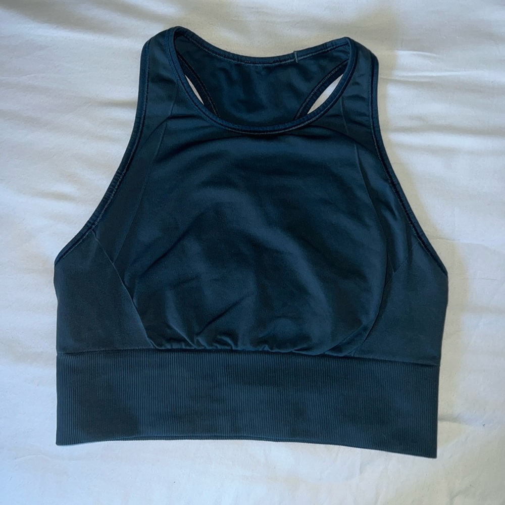 Navy Blue Lululemon Longline Bra Top